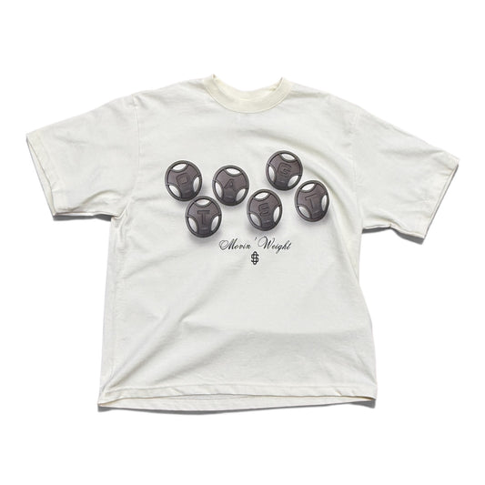 OS “Movin’ Weight” Tee - Cream
