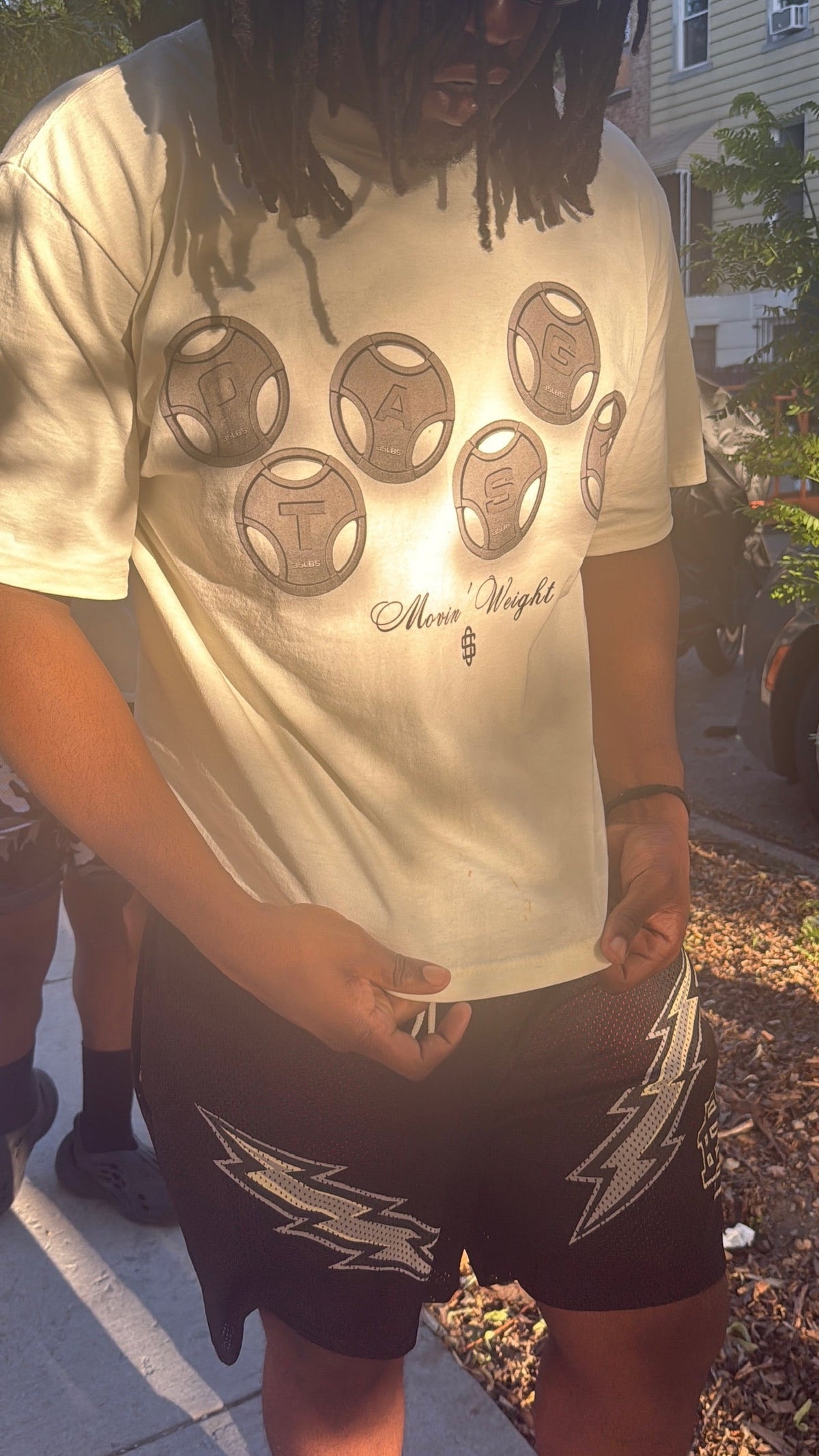 OS “Movin’ Weight” Tee - Cream